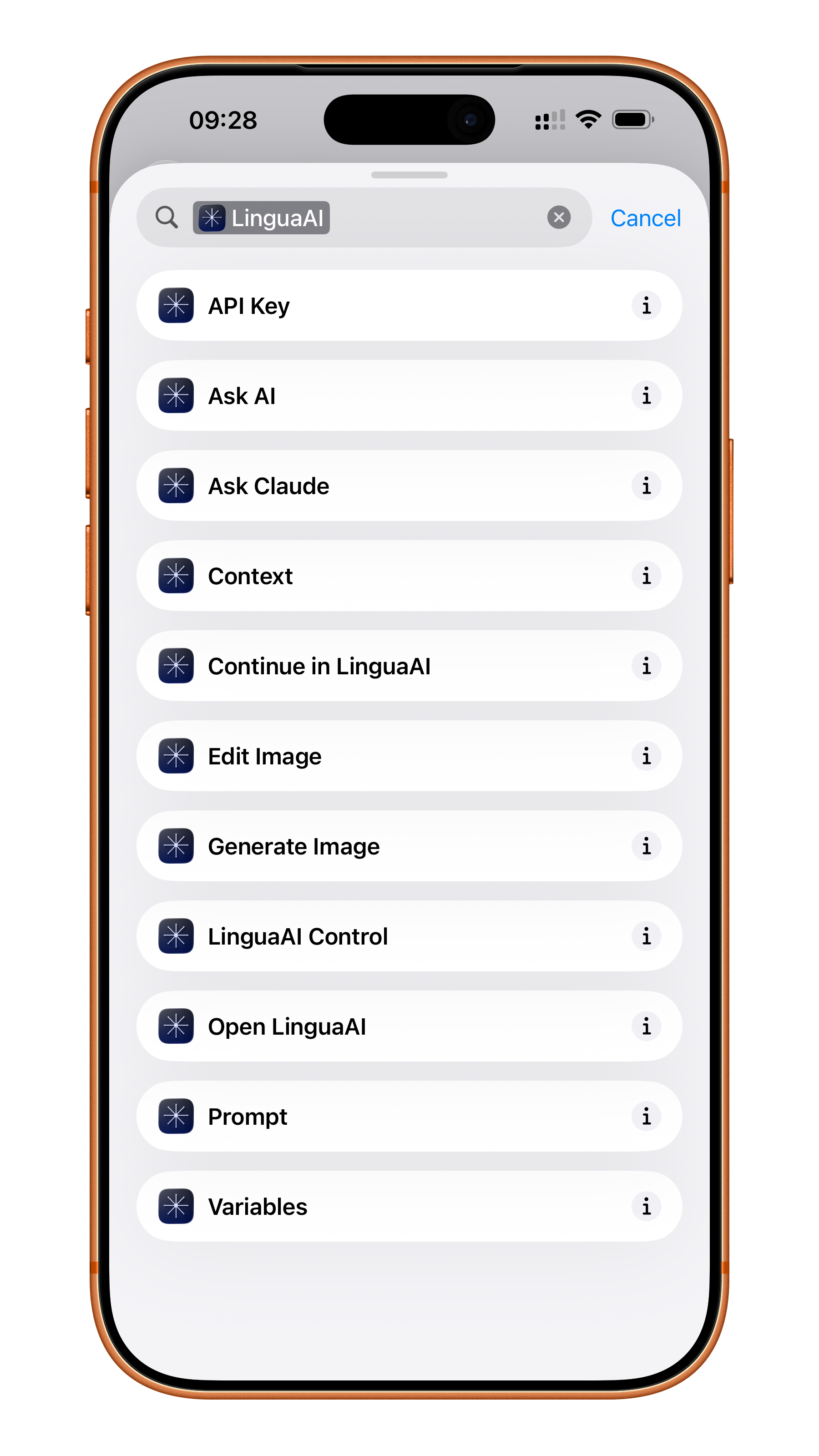 LinguaAI Shortcuts Actions